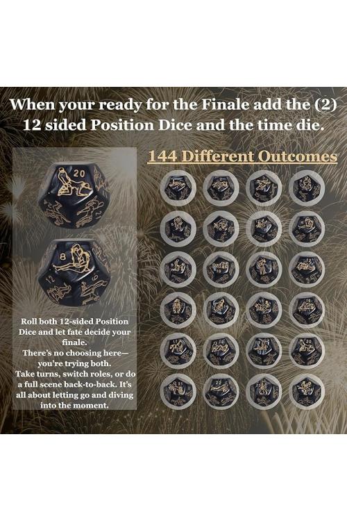 ألعاب زوجية رومانسية - 5 قطع نرد لتقوية العلاقات مع حقيبة تخزين